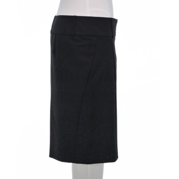 Express Black Lined Pencil Skirt (8) - Picture 2 of 3